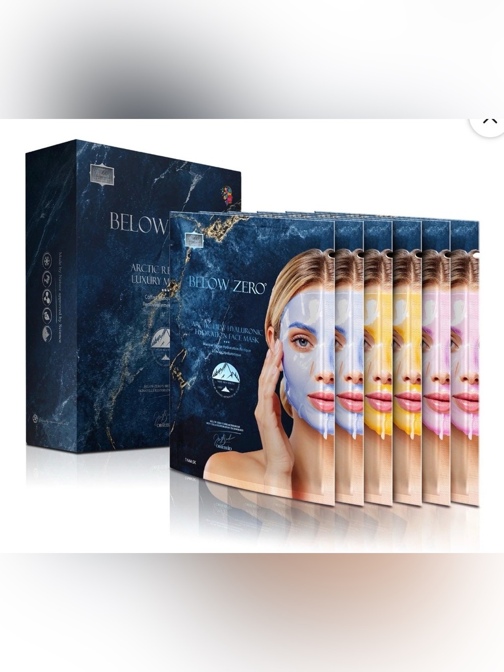 Below Zero Arctic Renewal Luxury Mask Set 6 Piece Set ~ Retail $810